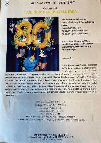 Predstava "Tajni život splitskih lutaka" u Gradskom kazalištu lutaka u Splitu
